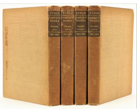 Synge -&nbsp;The Works of John M. Synge, 4 vols. 8vo Boston (John W. Luce &amp; Co.) 1912. Four portrait frontis, full cloth,