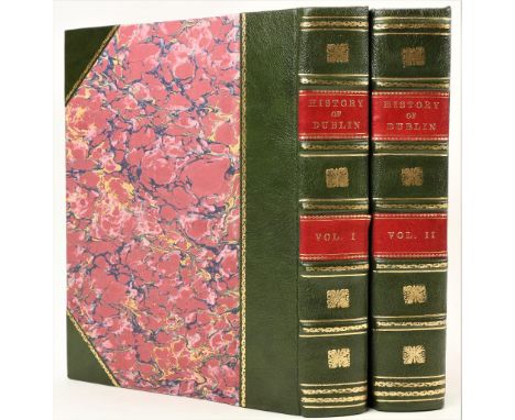 Warburton (J.), Whitelaw (J.) &amp; Walsh (Rev. R.),&nbsp;History of the City of Dublin,&nbsp;2 vols. thick 4to Lond. 1818.&n