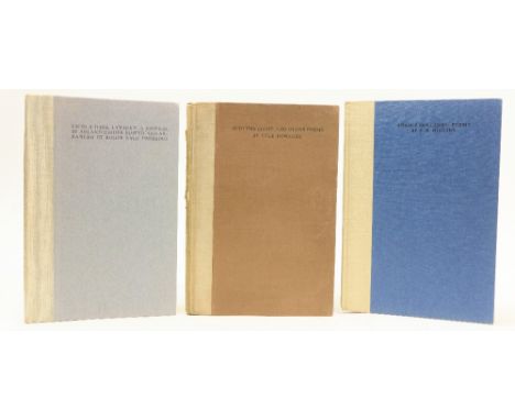 Cuala Press:&nbsp; Higgins (F.R.)&nbsp;&nbsp;Arable Holdings: Poems, 8vo Dublin 1933.&nbsp;Lim. Edn. 300 Copies Only; also&nb