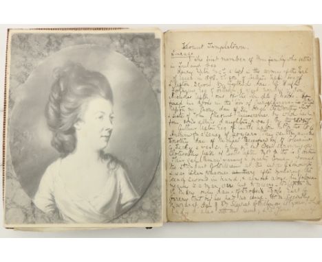 Families of Pakenham, Foster, Leslie &amp; Others Genealogical Album: A thick 4to volume of manuscript genealogical records a