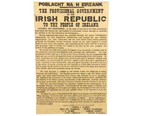 &nbsp;The Corner-stone Document of Irish Freedom 1916 PROCLAMATION OF THE IRISH REPUBLIC &nbsp; An Original Proclamation, ''P