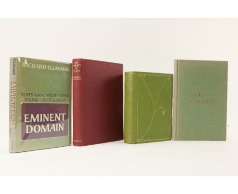 Ellmann (Richard)&nbsp;Eminent Domain, 8vo, N.Y. (O.U.P.) 1967,&nbsp;First Edn.,&nbsp;Signed and inscribed, cloth &amp; d.j.;