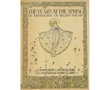 Harry Clarke: Walters (L.D'O)&nbsp;The Year's at the Spring, An Anthology of Recent Poetry. 4to Lond. (Geo. G. Harrap) 1920.&