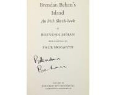 Behan (Brendan)&nbsp;Brendan Behan's Island An Irish Sketch-Book, 8vo, N.Y. (Bernard Geis Ass.) 1962,&nbsp;First Edn., illus.