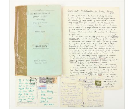 Seamus Heaney. Manuscript - Celtic Art: An Introduction, Ian Finlay. Single foolscap page, hand&nbsp;written critique by Seam