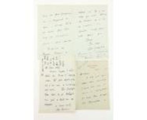 Hyde (Dr. Douglas).&nbsp; A collection of three ALS, as follows: -&nbsp;&nbsp;&nbsp;&nbsp;&nbsp;&nbsp; ALS on paper of Union 