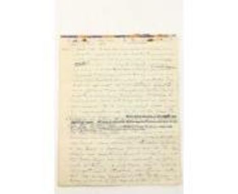 A Corkman's Voyage to New York in the Year of the Titanic Manuscript: A fascinating eight-page M/ss Journal of a Voyage to Ne