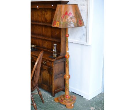 An Art Deco standard lamp
