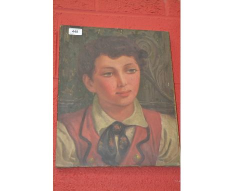 Continental School
Portrait Romany Gypsie
unsigned, oil on canvas, 40cm x 33cm
