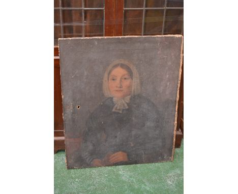English School (19th century)
Portrait, The Spinster
oil on canvas, 74cm x 60cm 