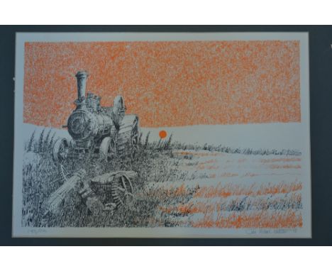 Pictures and Prints - John Michael Webster, Last Harvest, limited edition lithograph, 143/250, with certificate; Gerald Hughe