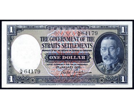 Straits Settlements, P 16b, Linzmayer B121e, British Administration, Government of the Straits Settlements, 1 Dollar, 1 Janua