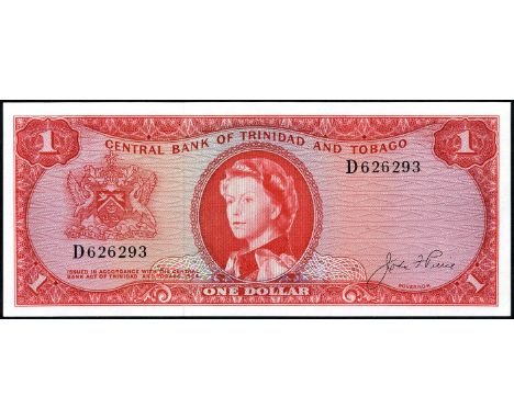 Trinidad and Tobago, P 26a - 26c, Linzmayer B201a, 201c, 201d, Central Bank of Trinidad and Tobego. Lot containing 3x 1 Dolla