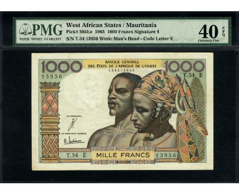 West African States, P 503Ee, Linzmayer B108Ec, Leclerc/Kolsky 237, Banque Centrale des États de l'Afrique de l'Ouest, Maurit