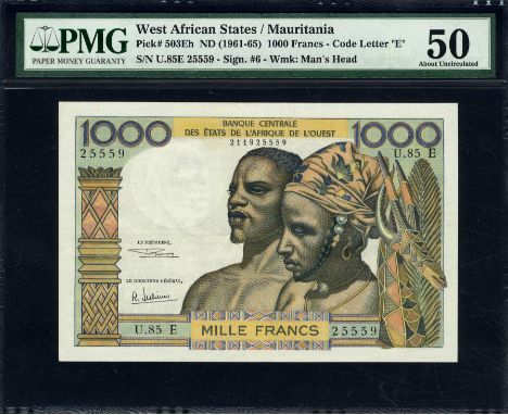 West African States, P 503Eh, Linzmayer B108Ee, Leclerc/Kolsky 340, Banque Centrale des États de l'Afrique de l'Ouest, Maurit