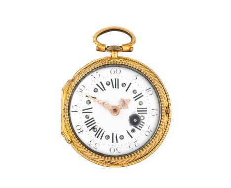 Lepine: A French Gilt Metal Consular Cased Verge Pocket Watch, signed Lepine, A Paris, circa 1800, single chain fusee verge m