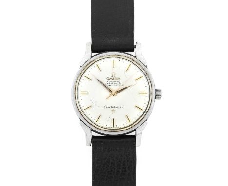 Omega: A Stainless Steel Automatic Centre Seconds Wristwatch, signed Omega, Chronometer Officially Certified, model: Constell