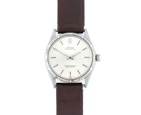 Rolex: A Stainless Steel Automatic Centre Seconds Wristwatch, signed Rolex, Superlative Chronometer Officially Certified, mod