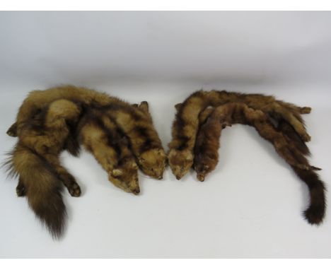 4 x Vintage Mink stoles.