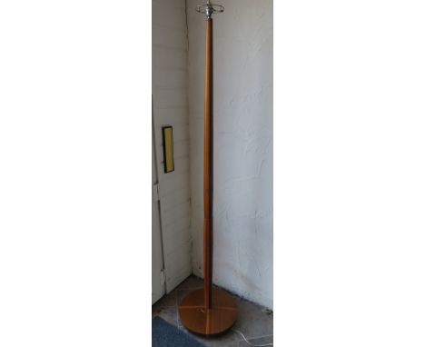 Retro teak standard lamp, 160cm tall.