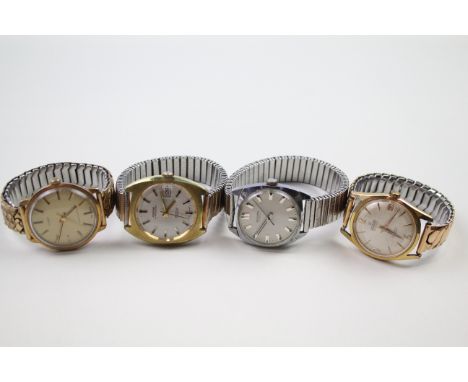 Men's Vintage WRISTWATCHES Hand-wind/Automatic WORKING - Tested For Time Inc. TIMEX, Sekonda Etc. Items are In Vintage condit