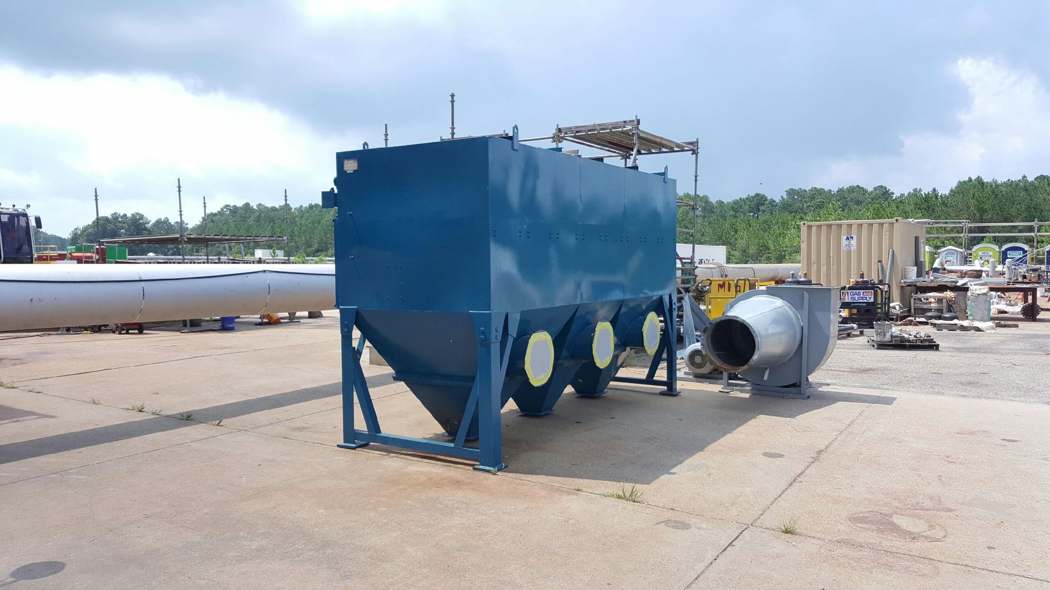 WHEELABRATOR DUST COLLECTOR 20,000 CFM CARTRIDGE TYPE DUST COLLECTION