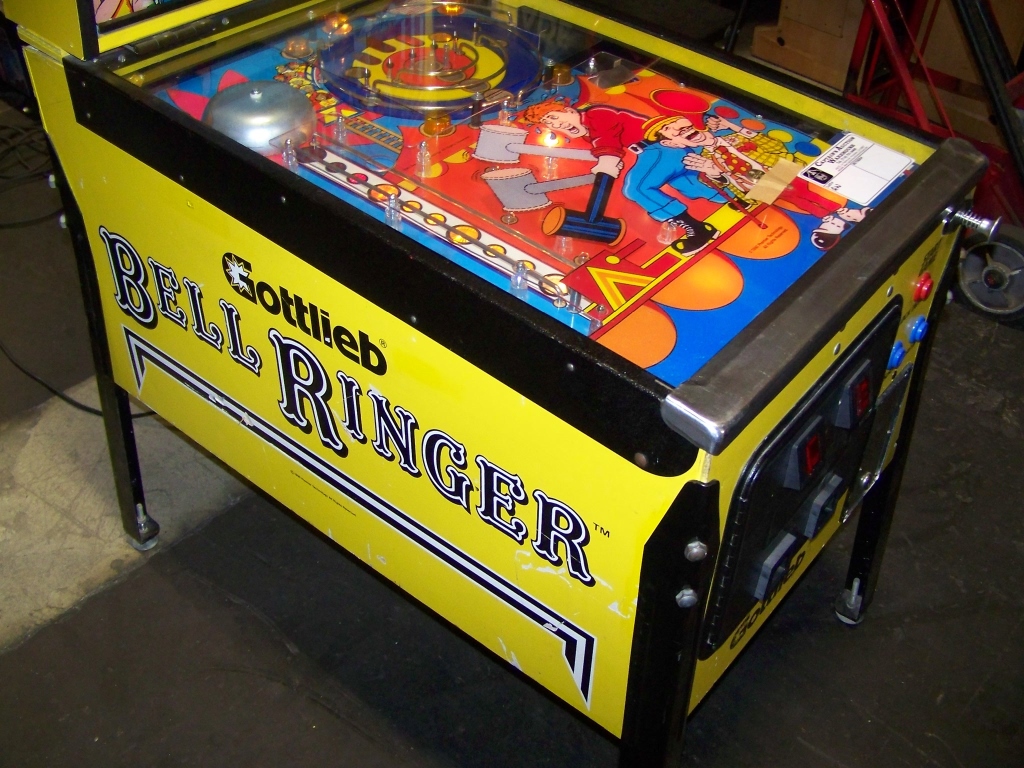 GOTTLIEB BELL RINGER MINI PINBALL REDEMPTION GAME Item is in used