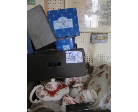 A Selection of Boxed Royal Worcester Evesham, Paragon tea ware etc. (two boxes) 
