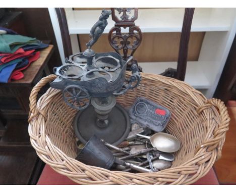 A Selection of Silver Handled and Plated Flatware etc. 