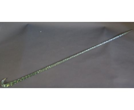 A Nailsea Glass Walking Stick A/F 