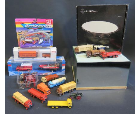 A Collection of Model Vehicles including Cararama, EFE etc. and an AutoArt Rotary Display 