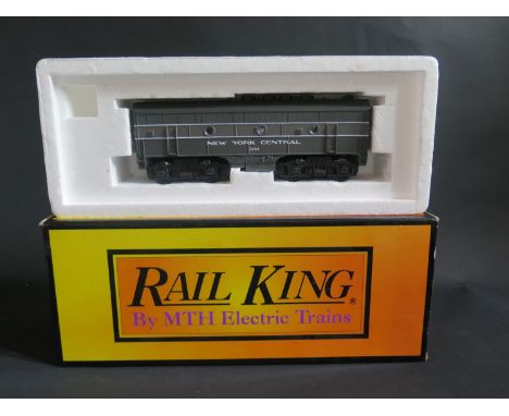 A Rail King by MTH Electric Trains F-3 B-Unit Diesel New York Central RK-2010B 3-Rail. Mint/near mint, has had very careful u