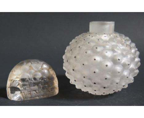 Two Pieces of Damaged R. Lalique 