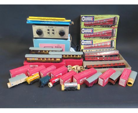 A Collection of Hornby Dublo and Kitmaster OO Gauge Railway Coaches and Rolling Stock Plus Graham Farish Formway Track Points