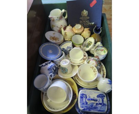 A Selection of Miniature Ceramics including Wedgwood, Spode, Shelley, Royal Worcester, Doulton Lambeth etc. 