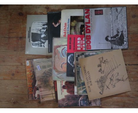 A Collection of Bob Dylan LP Records 