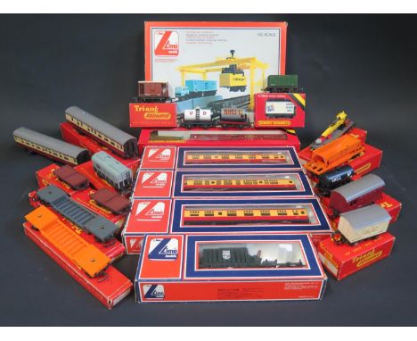 A Collection of Hornby, Lima and Tri-ang OO Gauge Railway Cars and Rolling Stock etc. mostly boxed. 