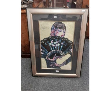 SIGNED LIMITED EDITION PRINT OF A LADY