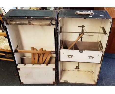 HARTMANN CIRCA 1920 STEAMER LUGGAGE / TRAVEL TRUNK, HANDLES NEED REPLACING
