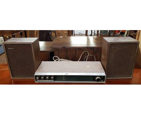 VINTAGE PHILIPS STEREO &amp; SPEAKER