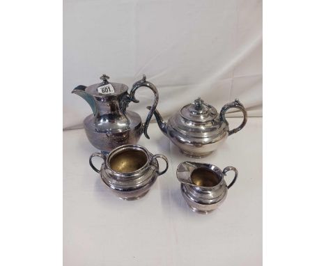 4 PIECE TEA SET