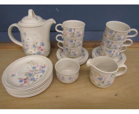 Poole pottery 'springtime' tea set for 6&nbsp;