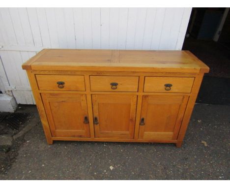 Light oak sideboard H87cm W138cm D43cm approx&nbsp;
