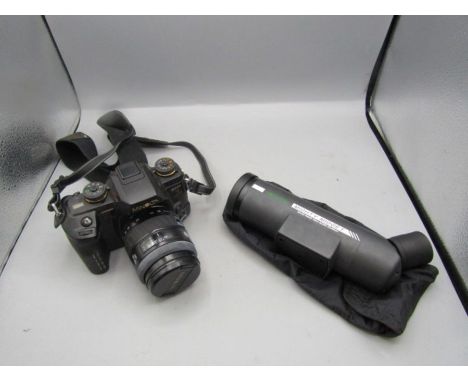 Minolta Dynax 7 and Mighty Midget spotting scope&nbsp;