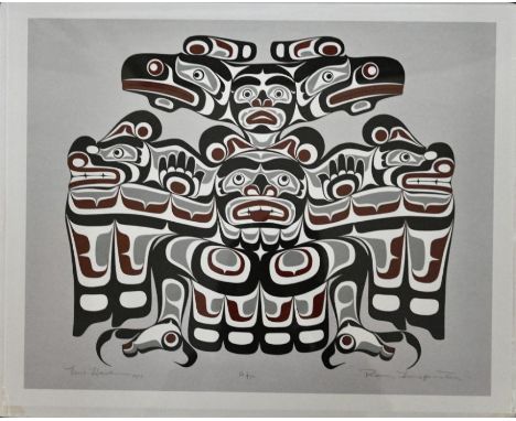 After Mark Henderson Artists Proof Silkscreen Print "Raven Transfomation", Canadian First Nation art 48cm x 38cmMark Henderso