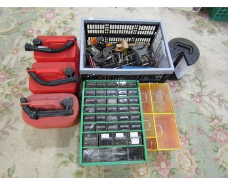 Mixed tools, petrol cans and DIY sundries&nbsp;