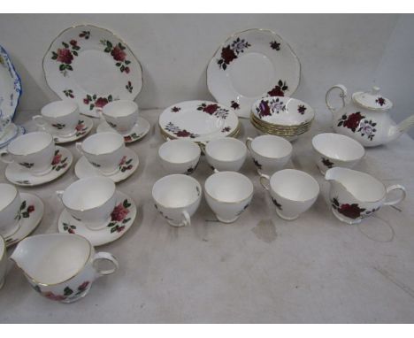 Colclough part tea set (no saucers) and one other in similar design&nbsp;