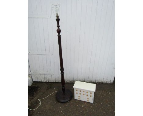 Wooden floor lamp (plug removed) and spice drawers&nbsp;