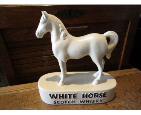 White Horse Scotch Whiskey ceramic horse figure&nbsp;