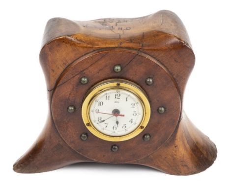 *Propeller. Clock made from boss of a WWI four blade propeller,  stamped on the top D2610, P.2680, and on the underside 'DRG 